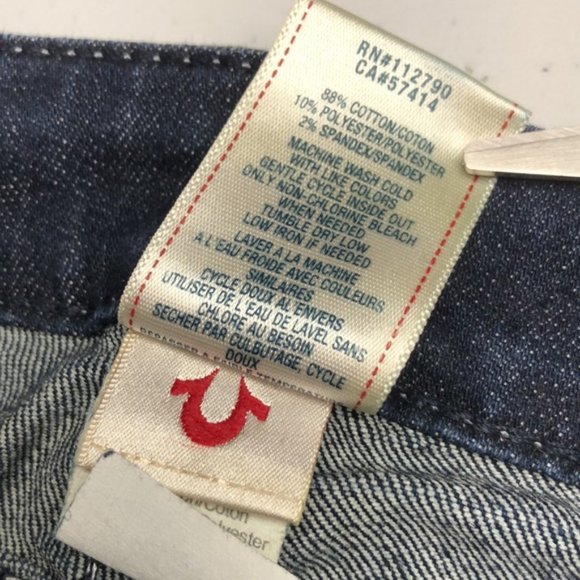 MADE IN USA ๐บ๐ธ LIKE NEW TRUE RELIGION SKINNY JEANS 29x32 ๐บ๐ธ - Picture 5 of 11